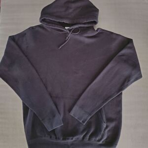 John Elliott Black Kangaroo Pocket Long Sleeve Pullover Hoodie Size 1 Small